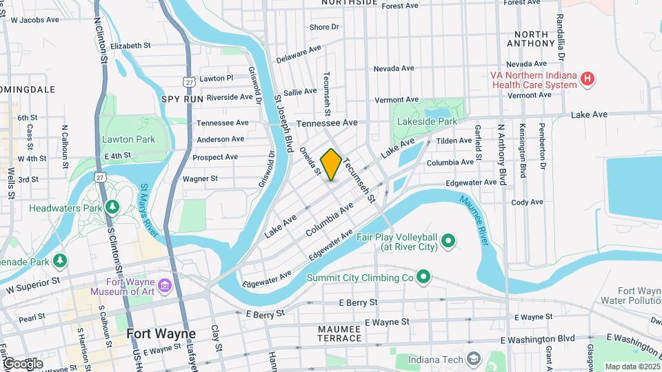 1101 Lake Ave Map and Location Details