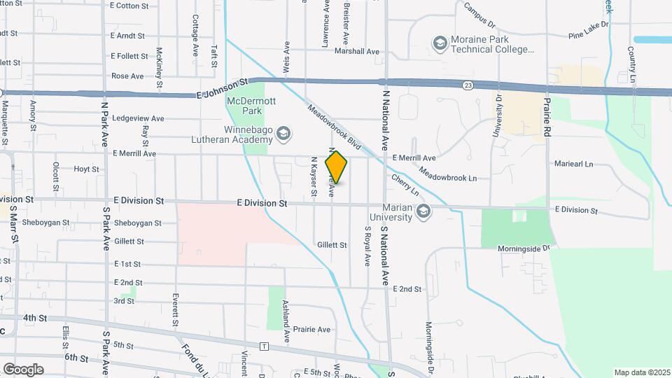 25 N Reserve Ave Mapa y Detalles de la Ubicación