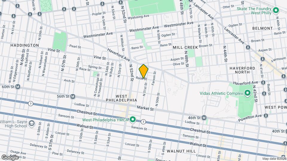 5108 Race St Map and Location Details