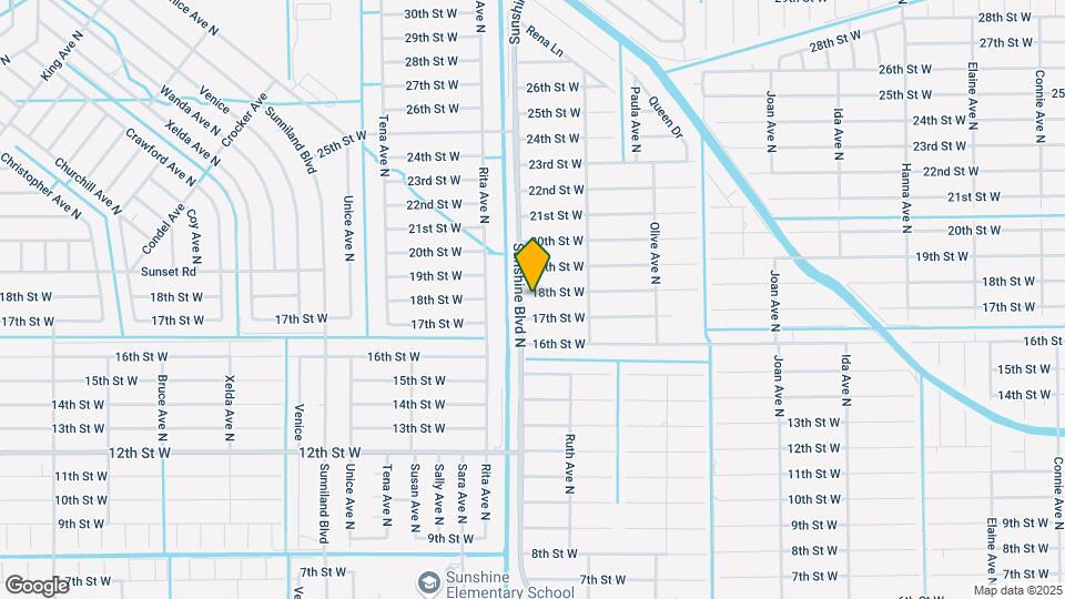 3317 18th St W Map and Location Details