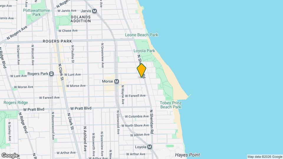 6960 N Sheridan Rd, Unit ONE BEDROOM - DINING ROOM Mapa y Detalles de la Ubicación