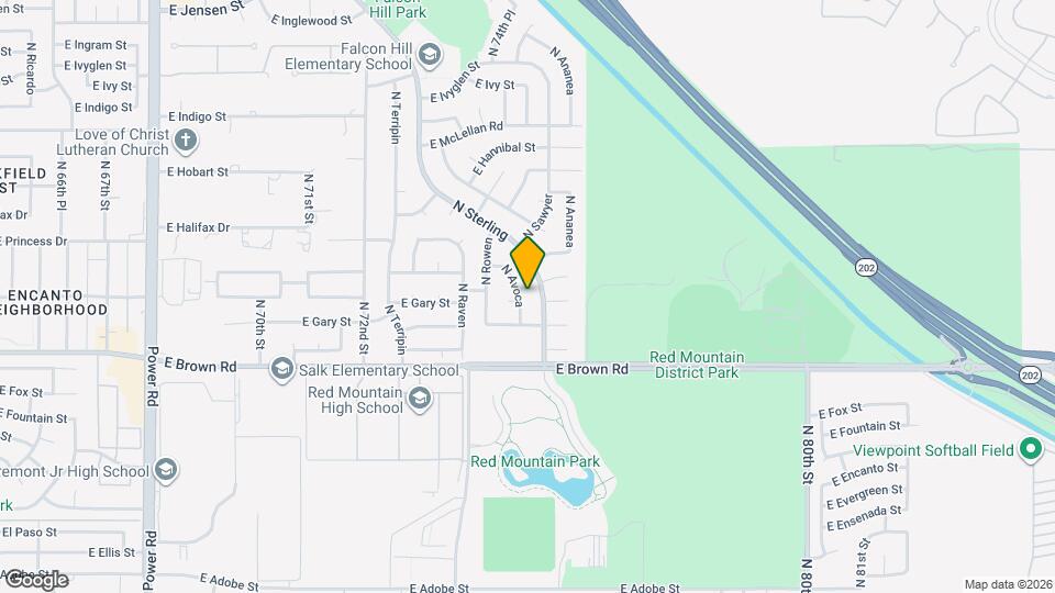 1313 N Avoca Map and Location Details