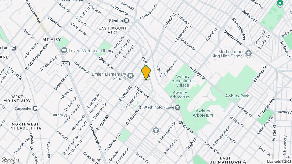 392 E Cliveden St Map and Location Details