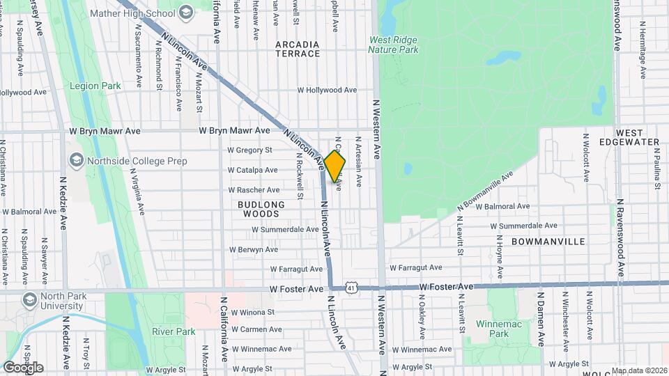 5432 N Campbell Ave, Unit 3F Mapa y Detalles de la Ubicación