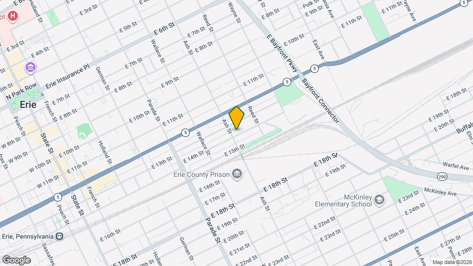 612 E 14th St Map and Location Details