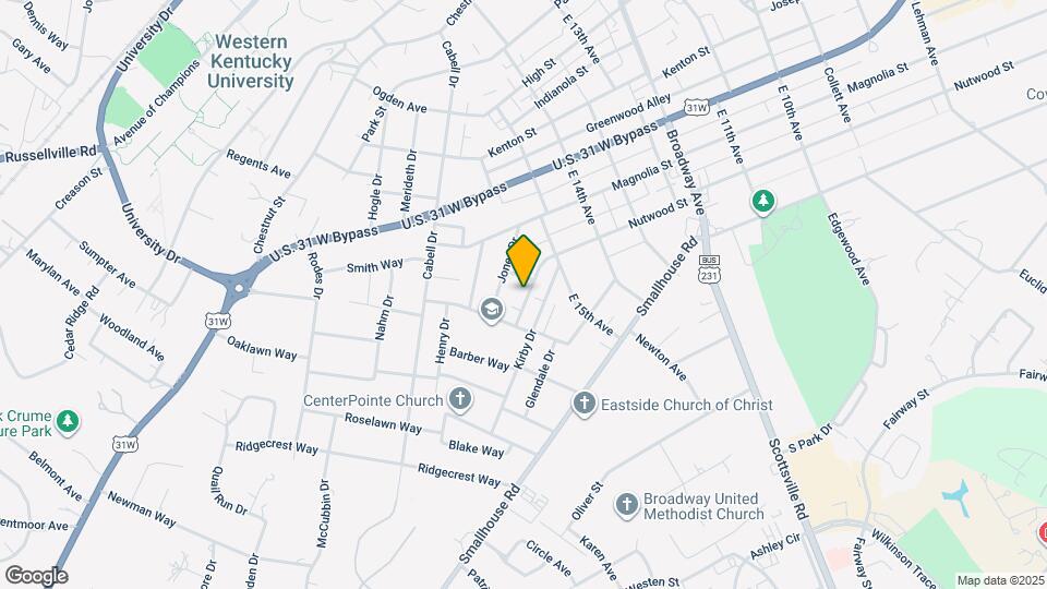 1607 Nutwood St Map and Location Details
