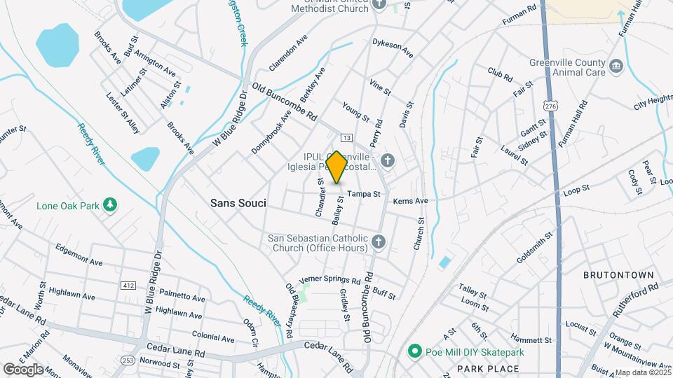 303 Bailey St Map and Location Details