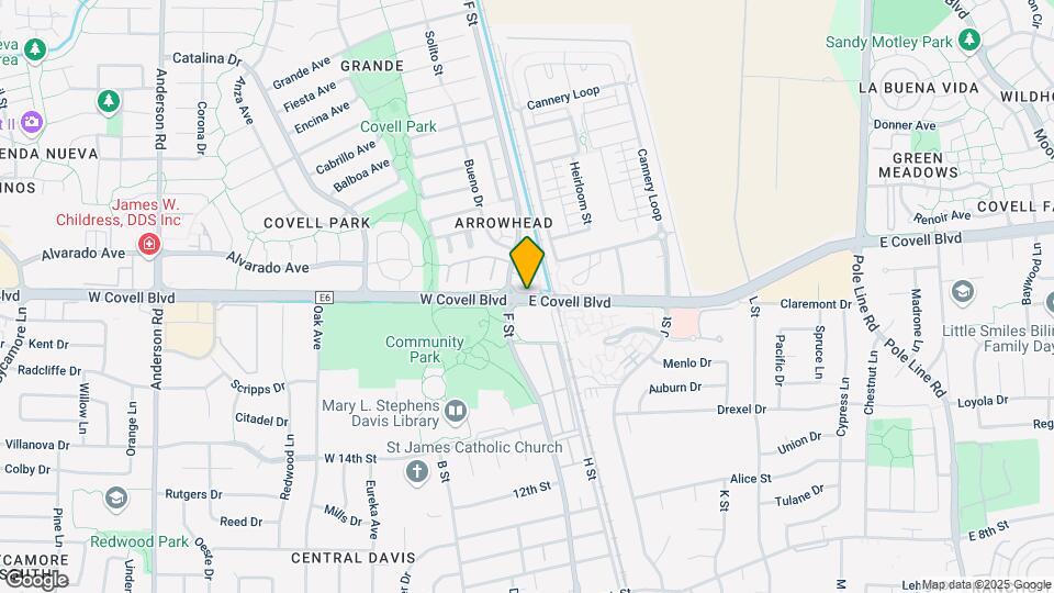 1 E Covell Blvd Mapa y Detalles de la Ubicación