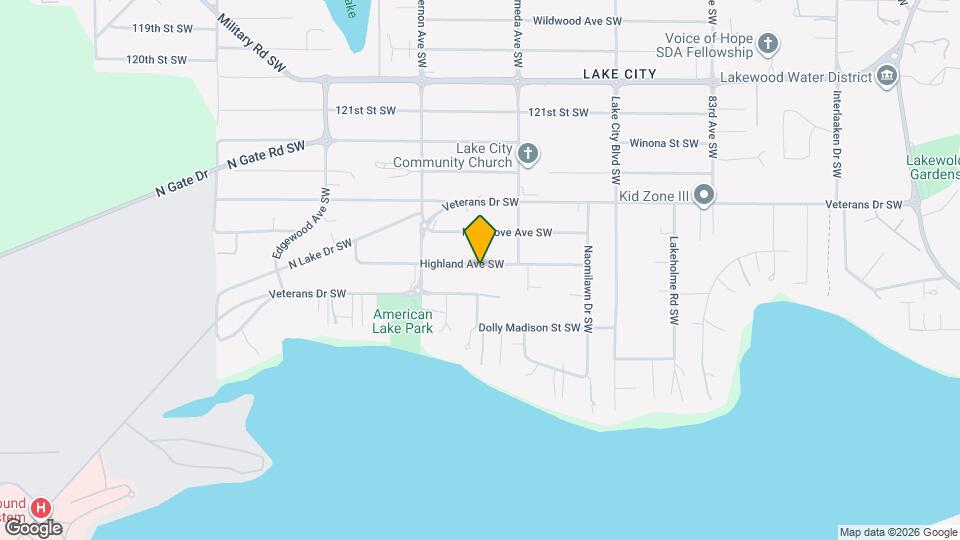 9012 Highland Ave SW Map and Location Details