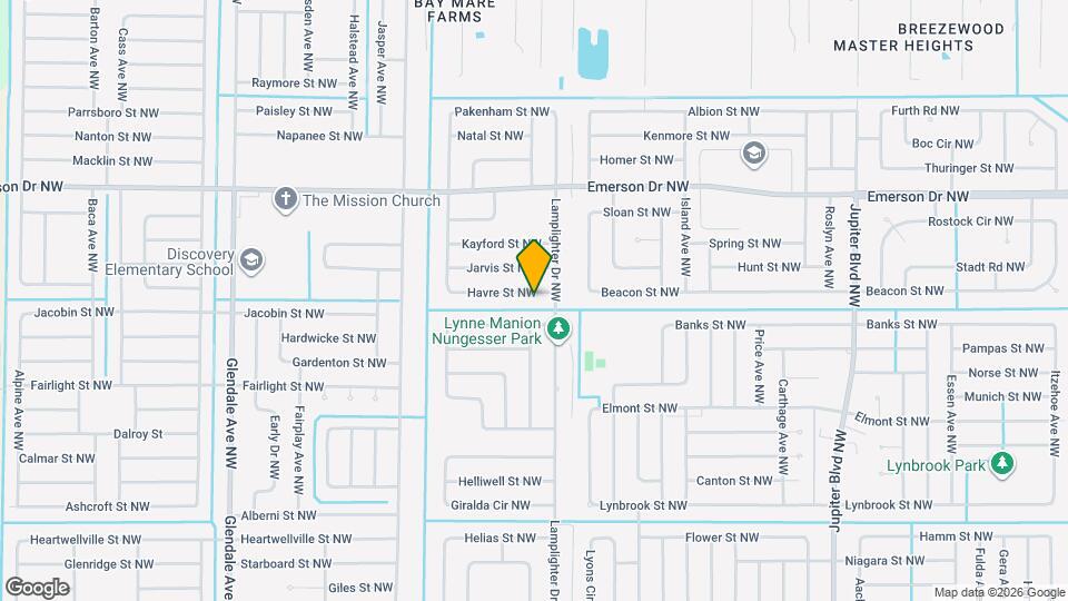 1318 Havre St NW Mapa y Detalles de la Ubicación