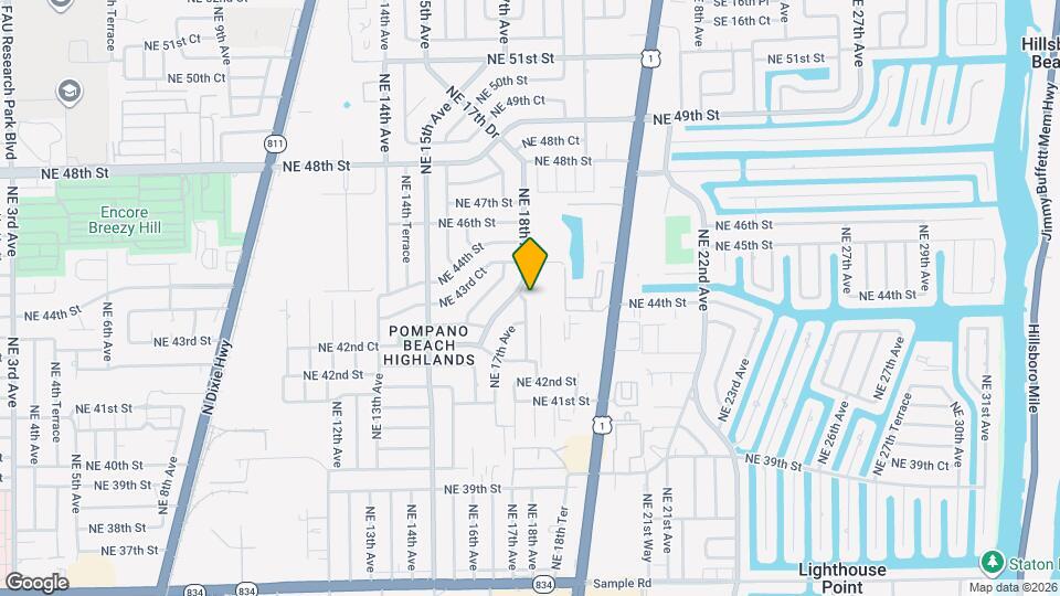4350 NE 18th Ave Map and Location Details