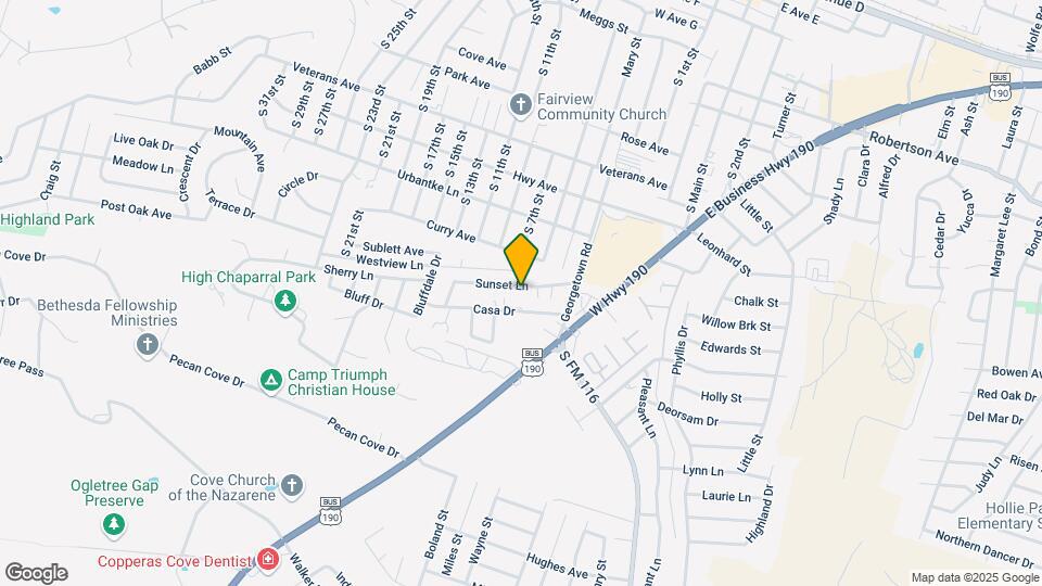 403 Sunset Ln Map and Location Details