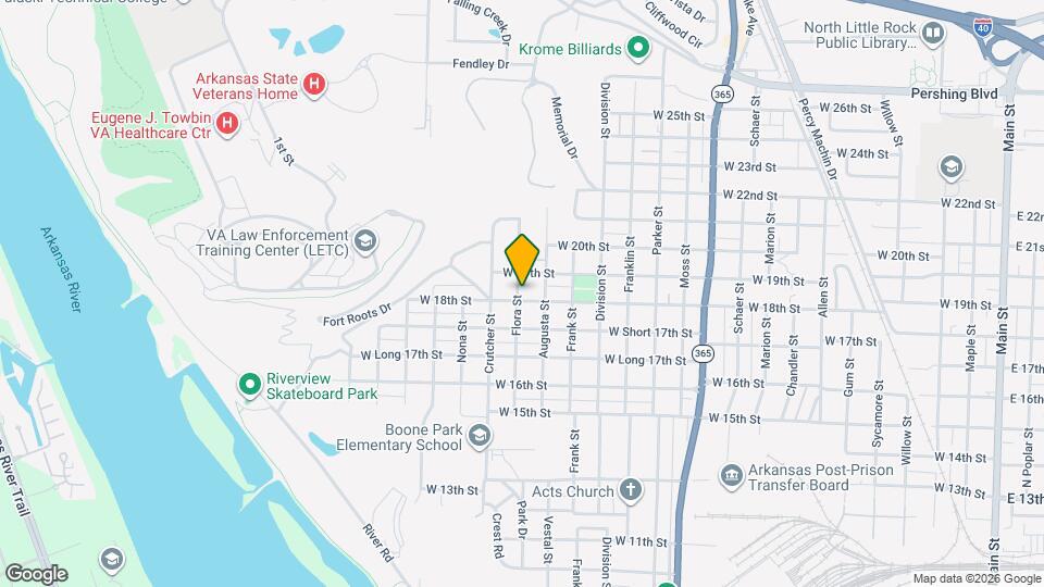 1723 W 18th St Map and Location Details
