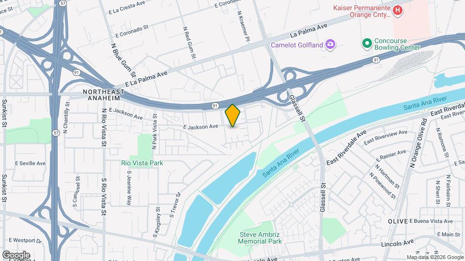 404 N Vía Roma Map and Location Details