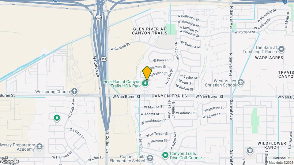 421 N 168th Ln Map and Location Details