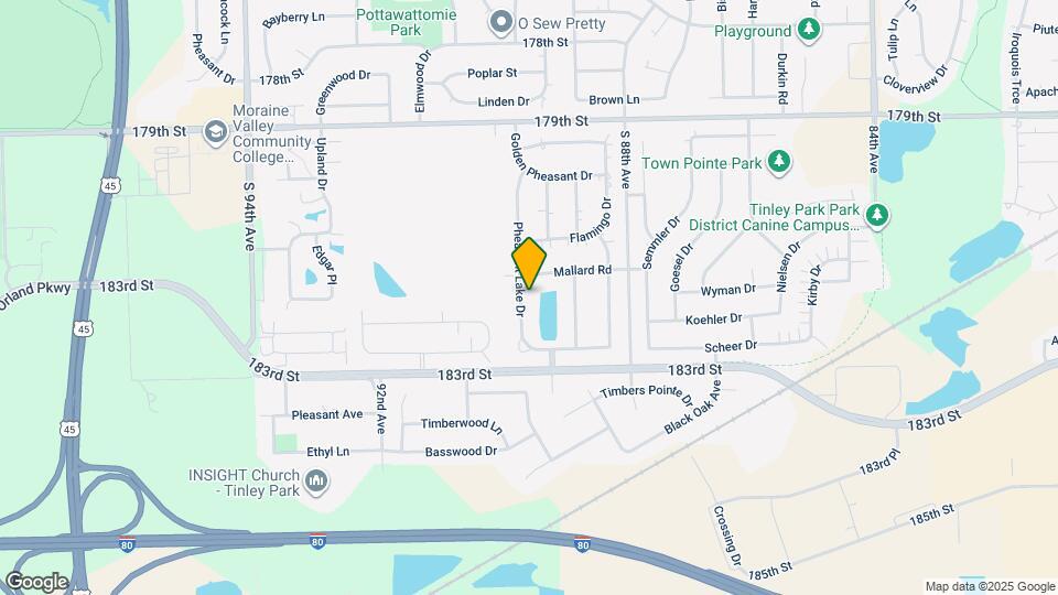 18135 Pheasant Lake Dr Map and Location Details