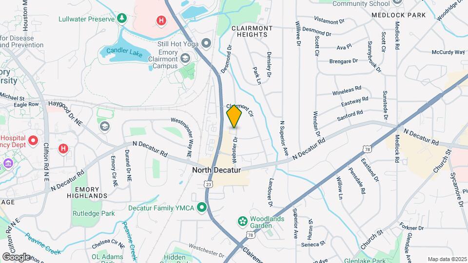 561 Emory Oaks Way Map and Location Details