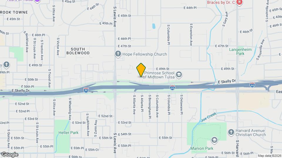 2523 E Skelly Dr Map and Location Details