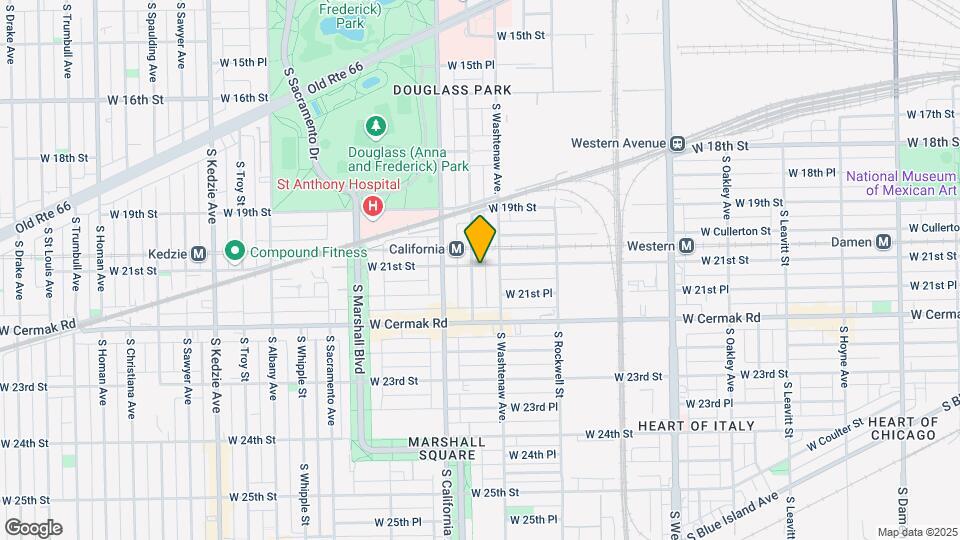 2101 S Fairfield Ave Map and Location Details