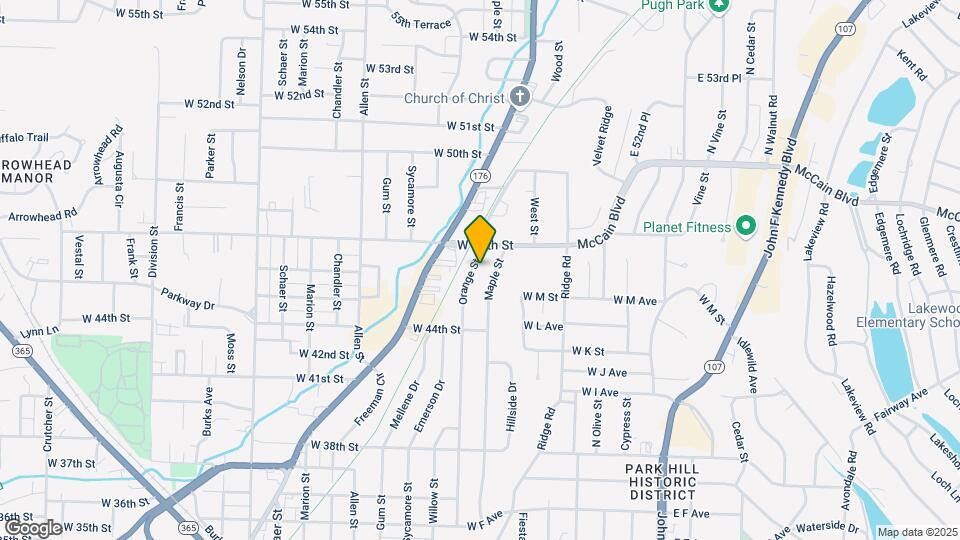 4520 Orange St Map and Location Details