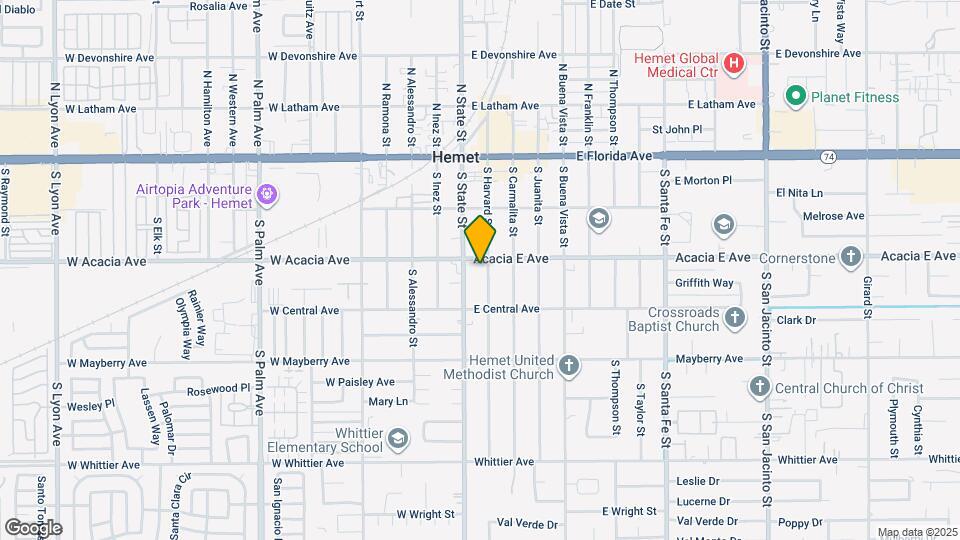 311 S Harvard St Map and Location Details