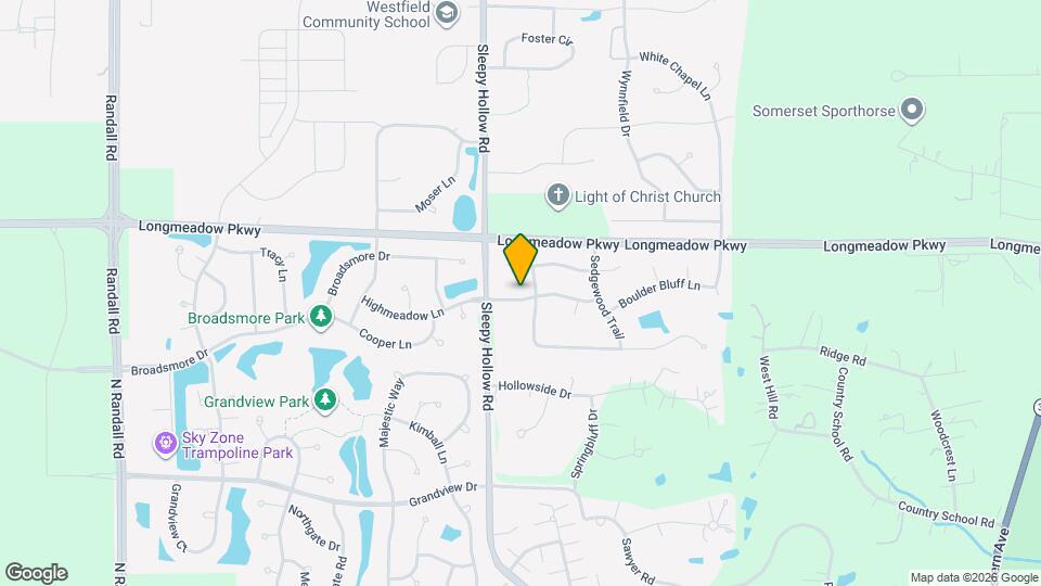 1670 Highmeadow Ln Map and Location Details