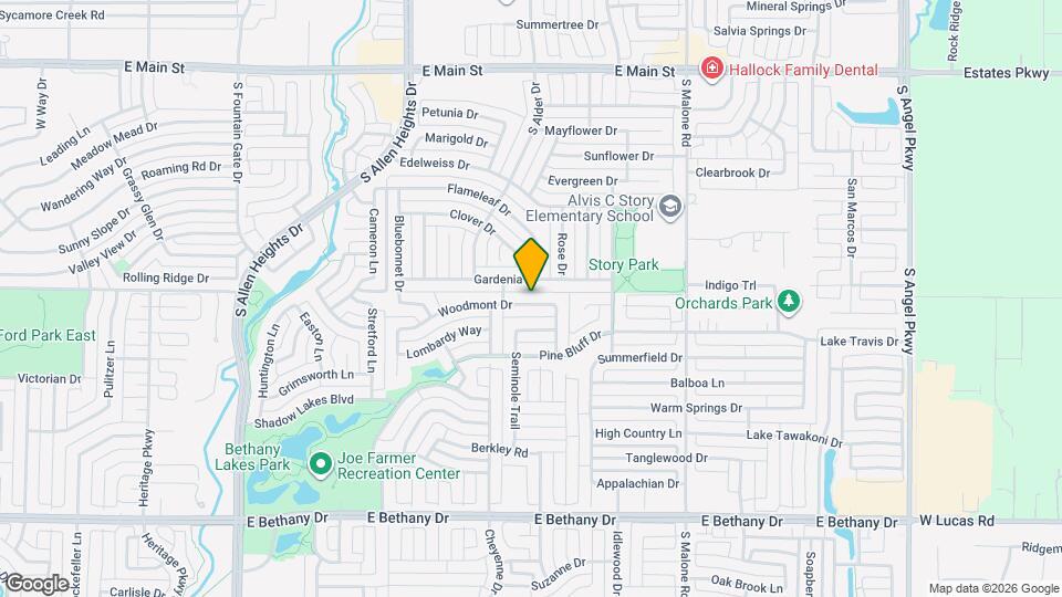 1433 Woodmont Dr Map and Location Details