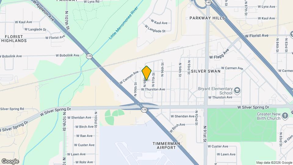 5728 N 98th St Map and Location Details