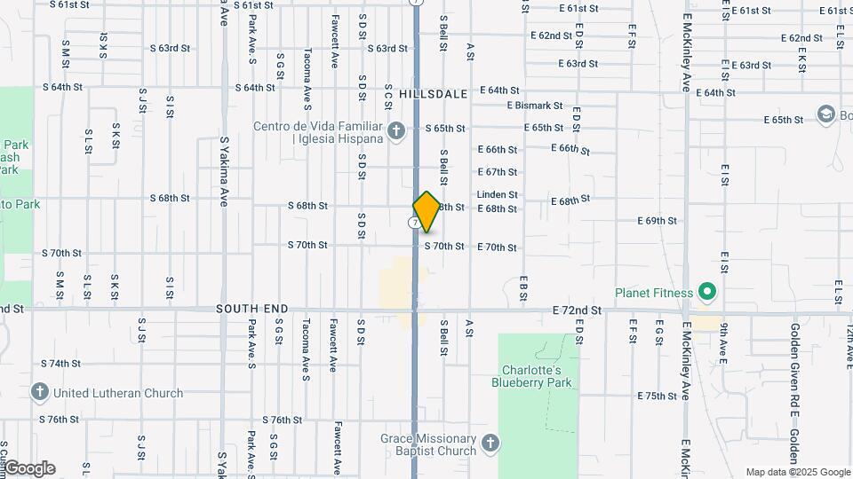 6831 Pacific Ave Map and Location Details