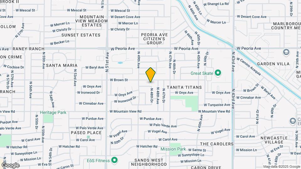 4824 W Cinnabar Ave Map and Location Details