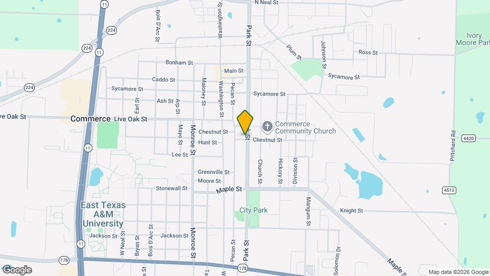 1611 Park St Map and Location Details