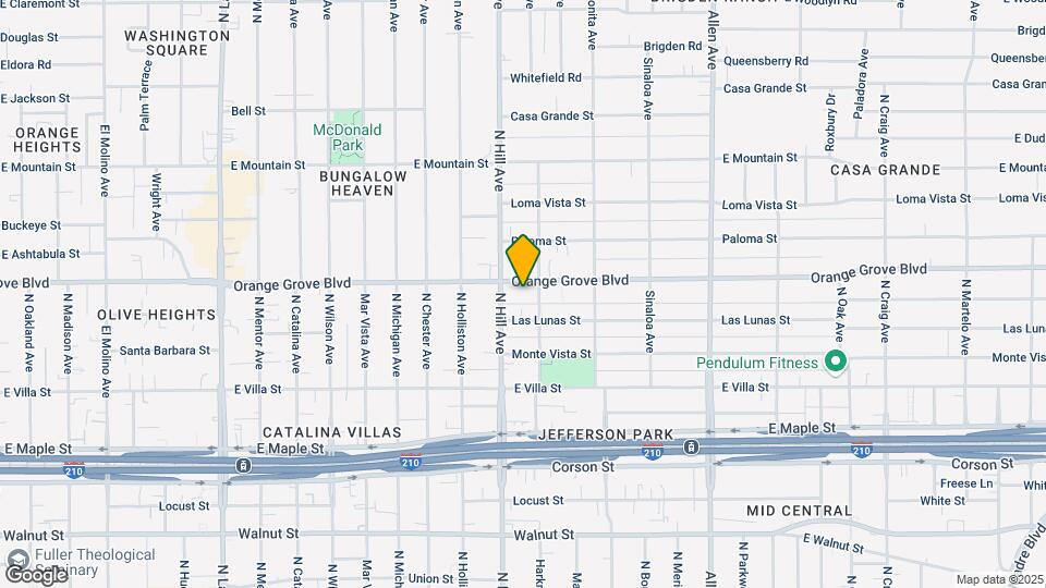 1454 Orange Grove Blvd Map and Location Details