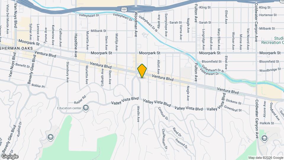 4222 Woodman Ave Mapa y Detalles de la Ubicación