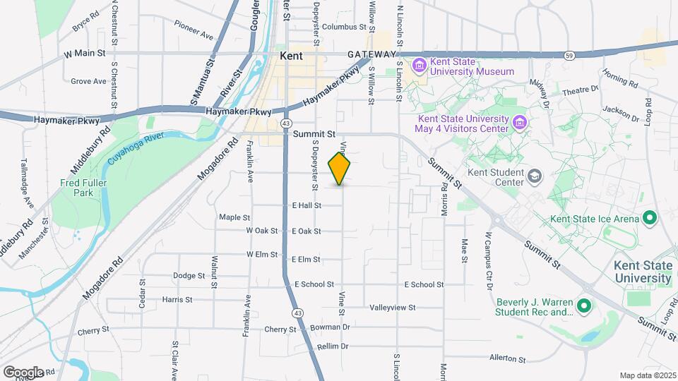 624 Vine St Map and Location Details