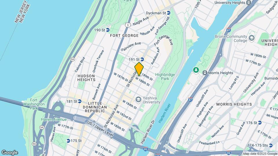 559 W 188th St Map and Location Details