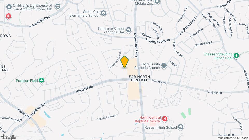 20211 Huebner Rd Mapa y Detalles de la Ubicación