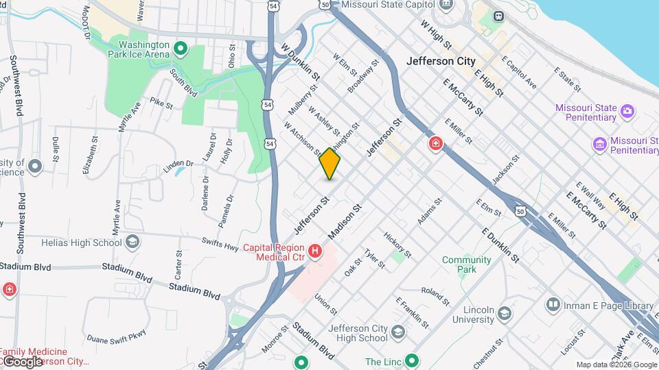 922 Jefferson St, Unit LEVEL Map and Location Details