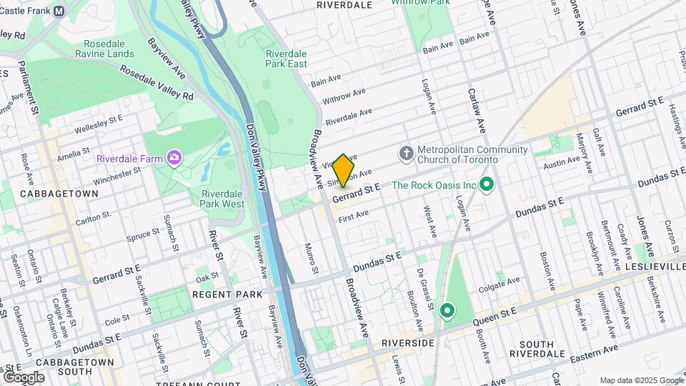 608 Gerrard St E Map and Location Details