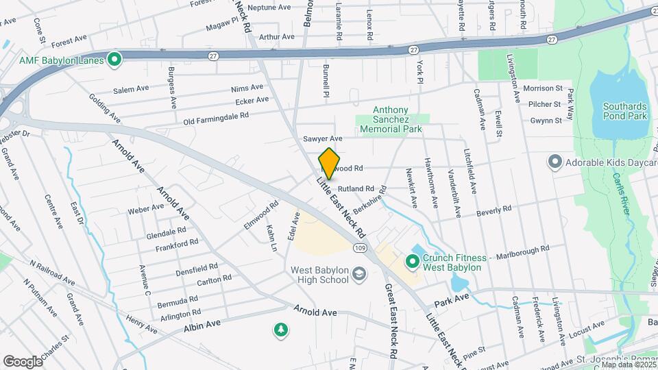 601 Little East Neck Rd Map and Location Details