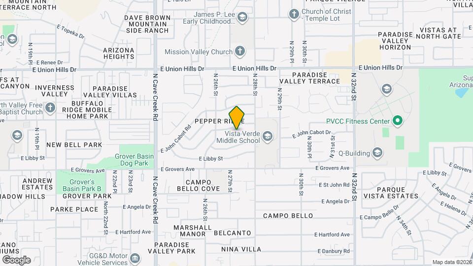 2720 E Michelle Dr Mapa y Detalles de la Ubicación