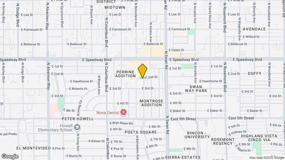 953 N Desert Ave Map and Location Details