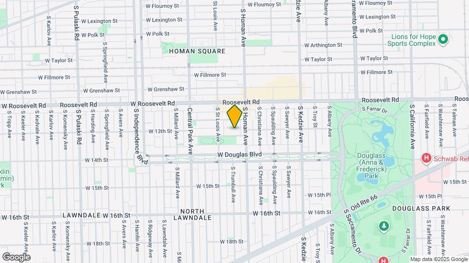 3422 W 13th Pl Map and Location Details