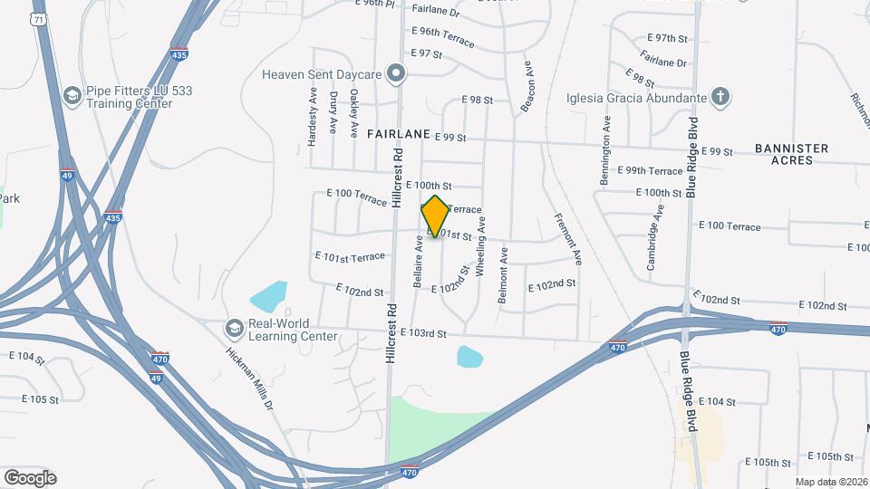 10104 White Ave Map and Location Details