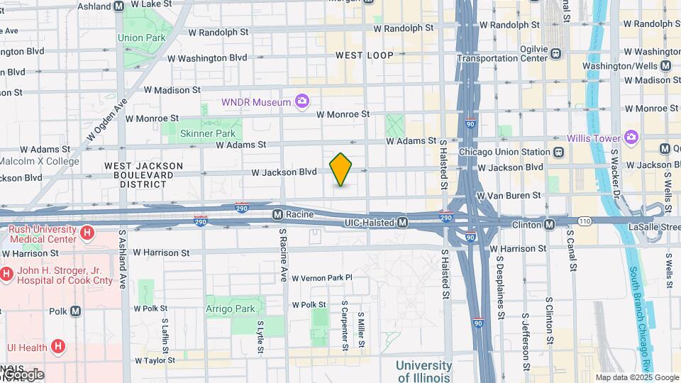 1040 W Van Buren St-Unit -1302 Mapa y Detalles de la Ubicación