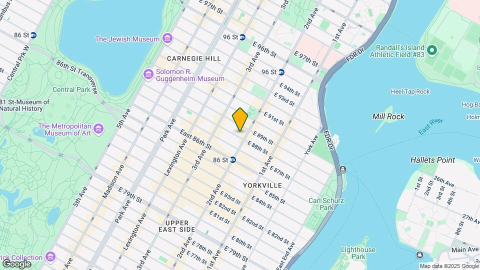 237 E 88th St Mapa y Detalles de la Ubicación