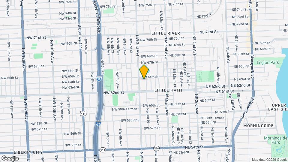 6320 NW 1st Pl Map and Location Details