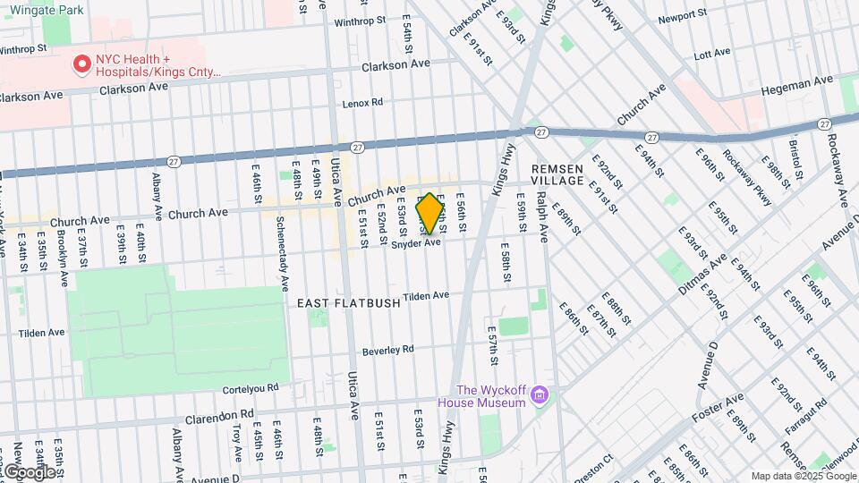 5420 Snyder Ave Mapa y Detalles de la Ubicación