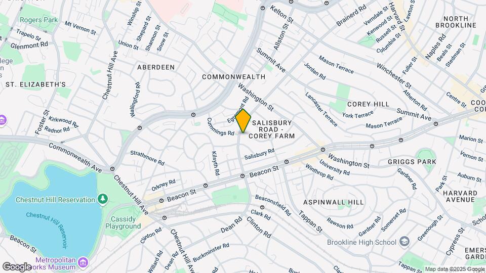 63 Corey Rd, Unit 1 Map and Location Details
