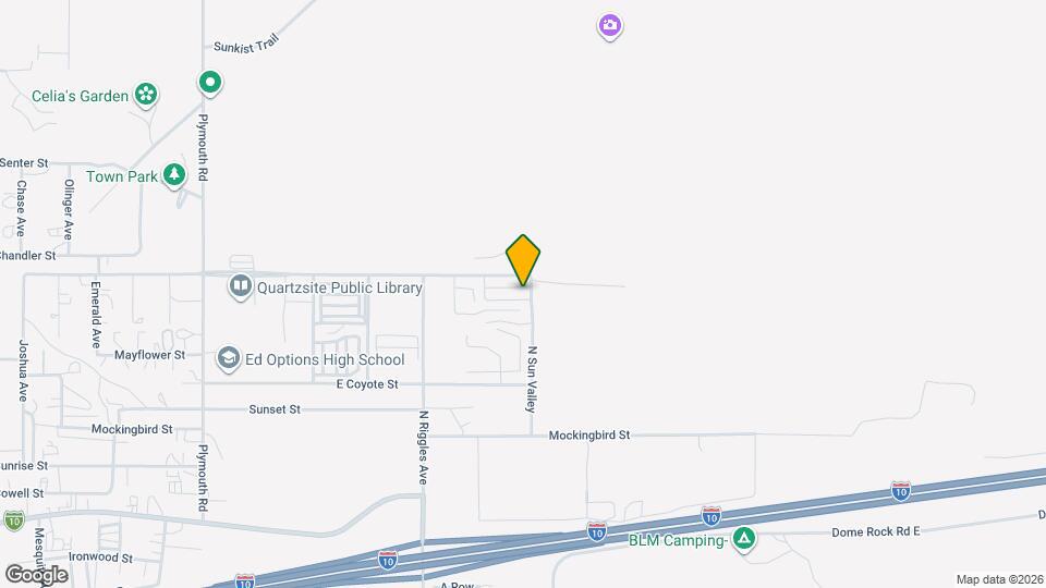 Quartzsite Senior Apartments Mapa y Detalles de la Ubicación