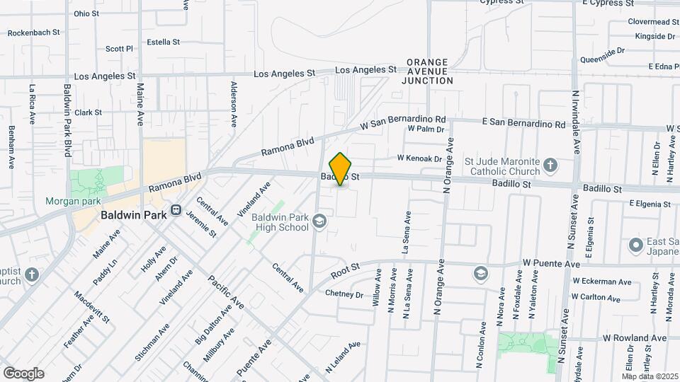 Baldwin Park Apartments Map and Location Details